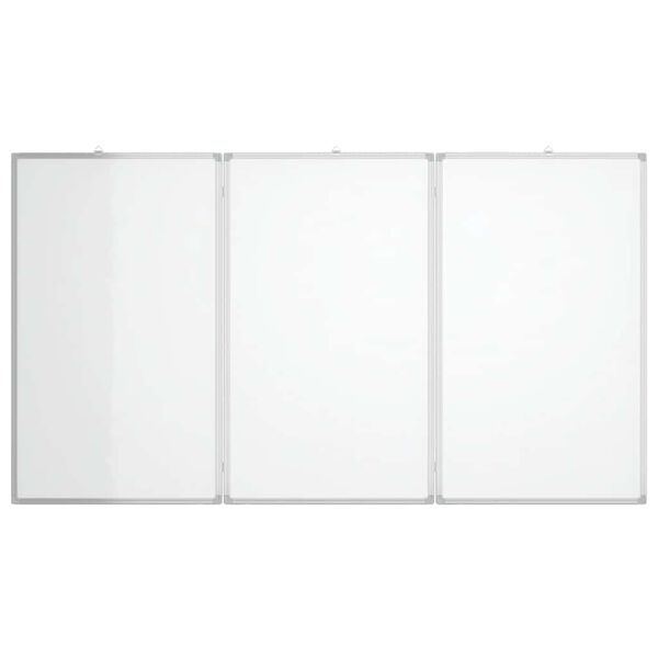 vidaXL Tableau blanc magn&eacute;tique pliable 150x80x1,7 cm aluminium