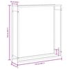 vidaXL Portant de bois de chauffage Noir mat 110x28x116 cm Acier