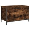 vidaXL Banc de rangement chêne fumé 80x42,5x50 cm bois d'ingénierie