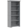 vidaXL Biblioth&egrave;que BODO gris 82x40x173 cm bois pin massif 5 niveaux