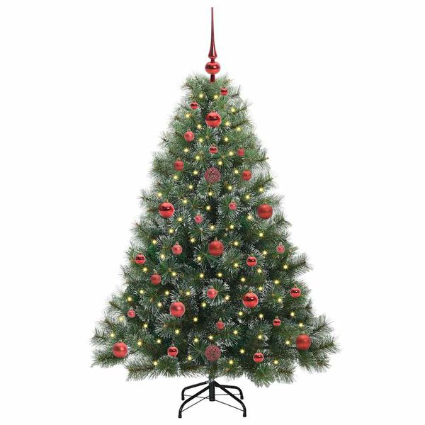 vidaXL Sapin de Noël artificiel avec 150 LED Vert 120 cm PE et PVC