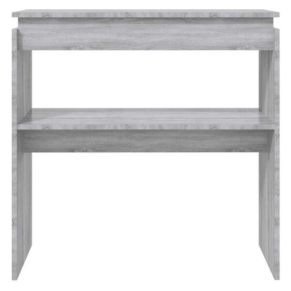 vidaXL Table console Sonoma gris 80x30x80 cm Bois d'ingénierie