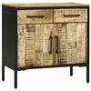 vidaXL Buffet avec tiroir 70 x 35 x 70 cm Bois de manguier massif