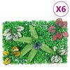 vidaXL Cl&ocirc;ture &agrave; plantes artificielles 6 pcs vert 40x60 cm