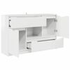 vidaXL Buffet Blanc brillant 100 x 30 x 65,6 Bois d'ing&eacute;nierie