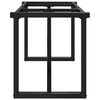 vidaXL Pieds de table basse cadre en O 140x30x43 cm acier