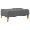vidaXL Repose-pied gris fonc&eacute; 77x55x31 cm tissu