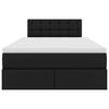 vidaXL Lit de Rangement Noir 120 x 200 cm Cuir synthétique