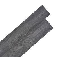 vidaXL Planche de plancher PVC autoadhésif 5,21 m² 2 mm Noir et blanc