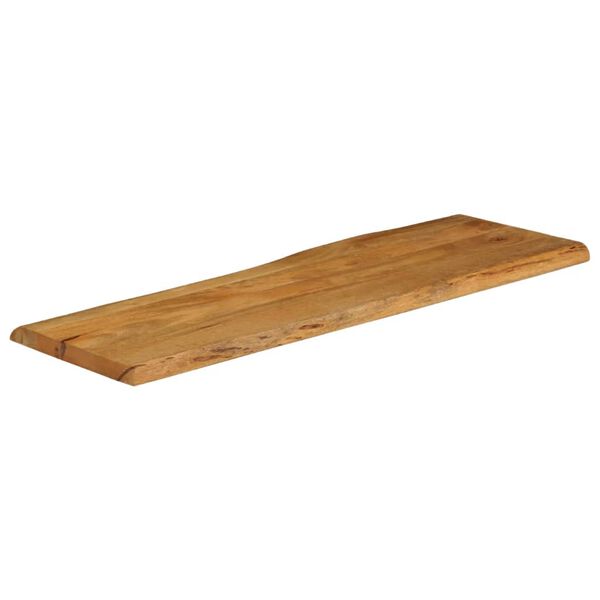vidaXL Dessus de table 110x40x2,5 cm bord vivant bois massif manguier