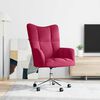 vidaXL Chaise de relaxation Rouge bordeaux Velours