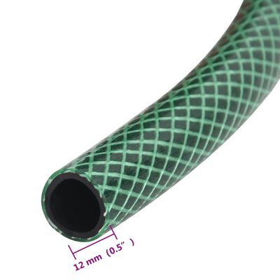 vidaXL Tuyau d'arrosage vert 0,5" 10 m PVC