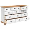 vidaXL Commode ASKIM Blanc 79 x 40 x 133,5 cm Bois de pin massif