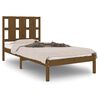 vidaXL Cadre de lit Marron miel Bois massif 90x190 cm Simple