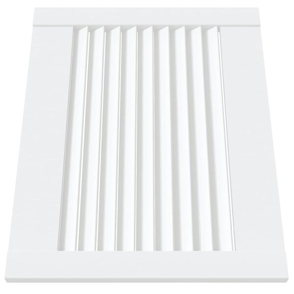 vidaXL Porte d'armoire &agrave; persiennes blanc 39,5x49,4 cm pin massif