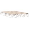 vidaXL Cadre de lit sans matelas blanc 140x190 cm bois de pin massif