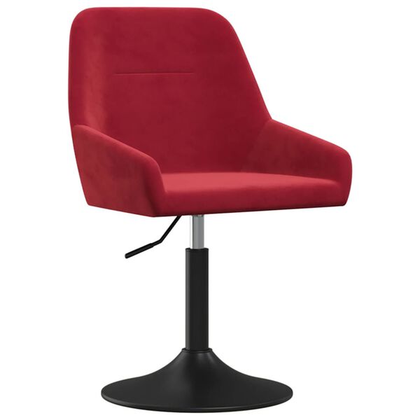 vidaXL Tabouret de bar Rouge bordeaux Velours