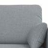 vidaXL Canap&eacute; 140cm 2 pcs Gris clair M&eacute;tал