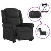 vidaXL Fauteuil inclinable électrique noir brillant similicuir