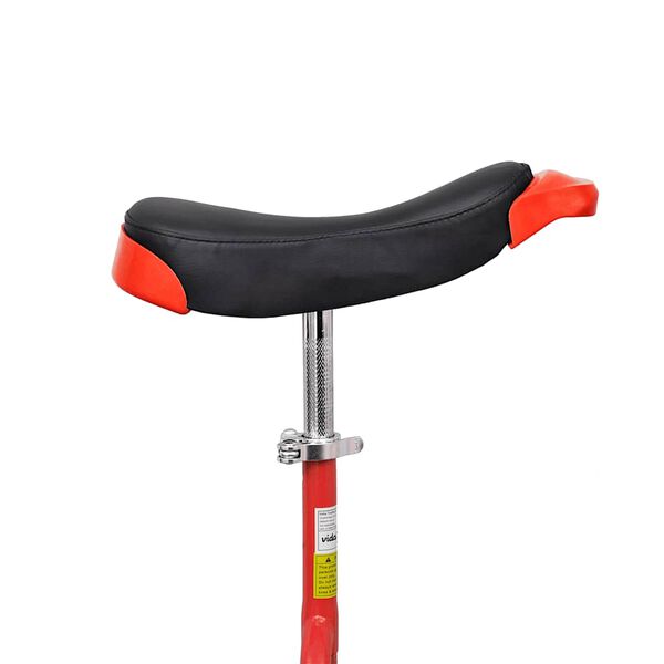 vidaXL Monocycle ajustable rouge 20 pouces