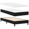 vidaXL Lit &agrave; ressorts avec matelas Noir 190 x 90 cm Polyester