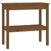 vidaXL Table console Marron miel 80x40x75 cm Bois de pin solide