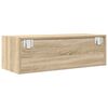 vidaXL Meubles TV 2 pcs ch&ecirc;ne sonoma 80x31x25,5 cm bois d'ing&eacute;nierie
