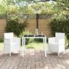 vidaXL Chaise de jardin 2 pcs Blanc 53 x 49 x 85 cm PP