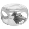 vidaXL Table basse aluminium 50x50x30 cm argent&eacute;