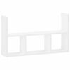 vidaXL &Eacute;tag&egrave;re Murale Blanc 78.5 x 17 x 45 cm Bois d'ing&eacute;nierie