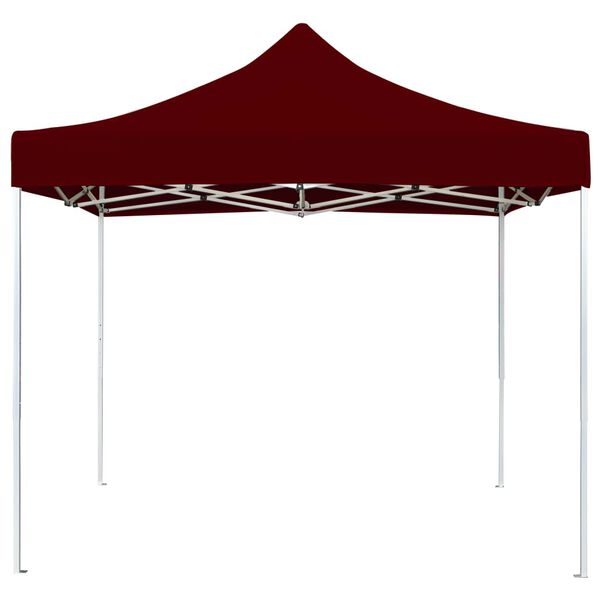 vidaXL Tente de réception pliable Aluminium 3 x 3 m Bordeaux