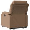 vidaXL Fauteuil de massage inclinable Marron Tissu