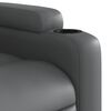 vidaXL Fauteuil inclinable &eacute;lectrique Gris Similicuir