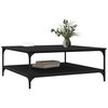 vidaXL Table basse Ch&ecirc;ne noir 100 x 100 x 40 cm Bois d'ing&eacute;nierie