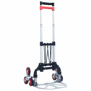 vidaXL Chariot d'escalier pliable 70 kg Aluminium Argent&eacute;