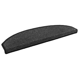 vidaXL Tapis d'escalier auto-adh&eacute;sifs 15 pcs Anthracite