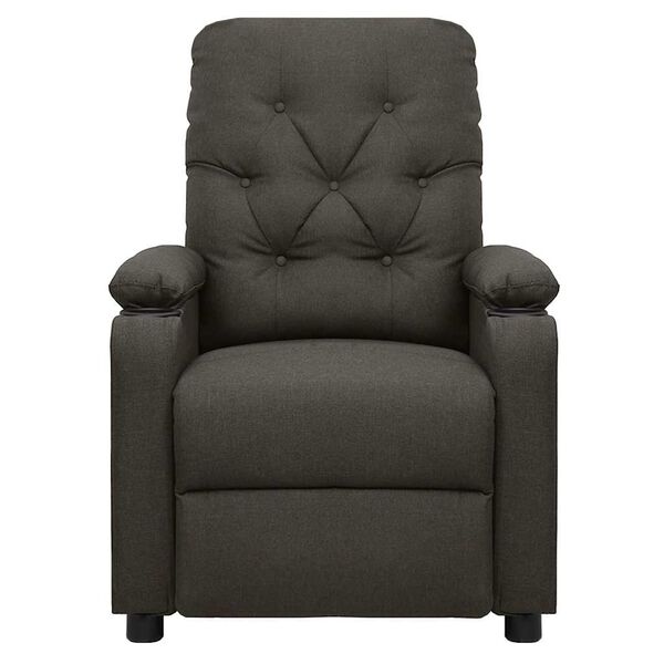 vidaXL Fauteuil Taupe Tissu