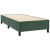 vidaXL Sommier &agrave; lattes de lit et matelas Vert fonc&eacute; 80x200 cm Velours