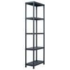 vidaXL &Eacute;tag&egrave;re de rangement Noir 125 kg 60x30x180 cm Plastique