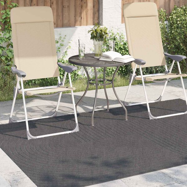 vidaXL Tapis de surface Rectangulaire Anthracite 230 x 160 cm