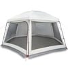 vidaXL Tente piscine toit amovible parois maille gris 512x458 cm