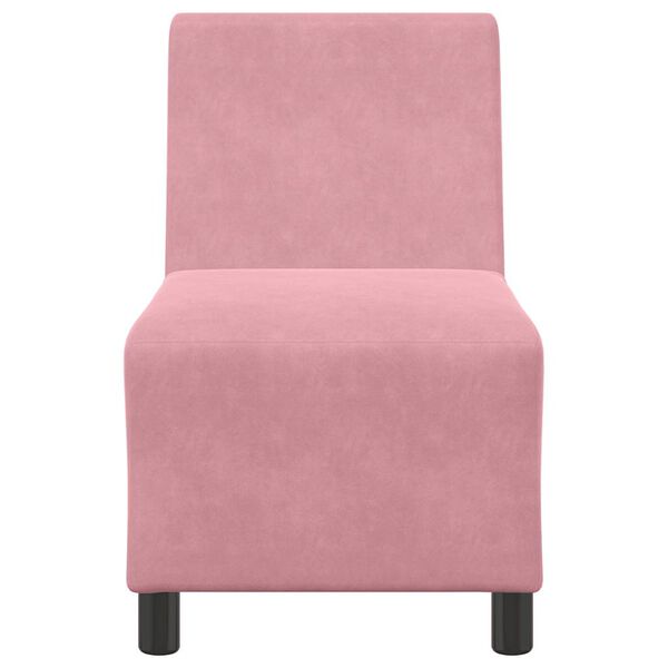 vidaXL Canap&eacute; modulaire sans accoudoirs Rose 55 cm Velours