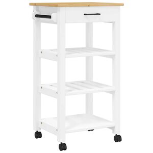 vidaXL Chariot de cuisine MONZA 48x40x88,5 cm bois massif de pin