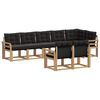 vidaXL Ensemble de canap&eacute;s d'ext&eacute;rieur 8 pc Blanc et noir