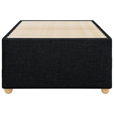 vidaXL Cadre de lit sans matelas noir 80x200 cm tissu