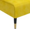 vidaXL Chaise longue jaune velours