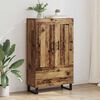 vidaXL Haut Armoire Bois Ancien 69,5 x 31 x 115 cm Bois d'ing&eacute;nierie