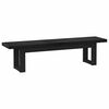 vidaXL Banc de salle &agrave; manger NOAIN 160 x 41 x 45 cm Pin massif Noir