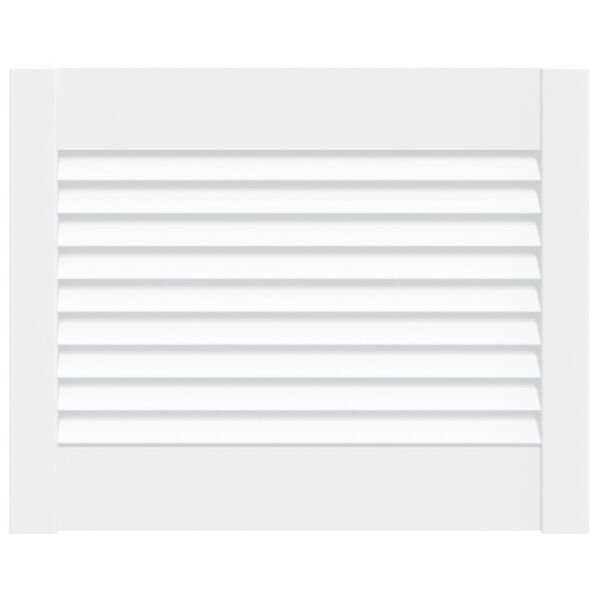 vidaXL Porte d'armoire &agrave; persiennes blanc 39,5x49,4 cm pin massif