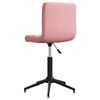 vidaXL Chaise pivotante de salle &agrave; manger Rose Velours